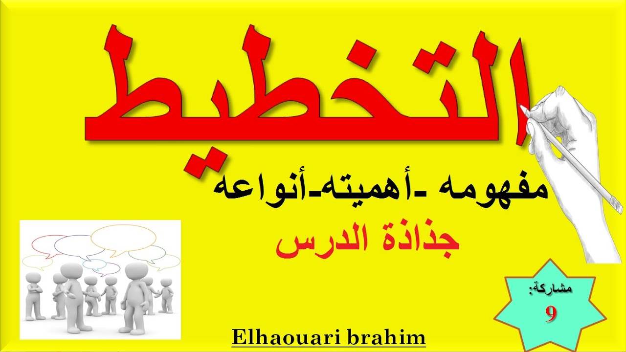 التخطيط مفهومه أهميته أنواعه ’ شروط التخطيط الفعال 