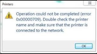 Fix 0x00000709 &amp; 0x0000011b One Click Win10-11 | 100000% fix | 2024