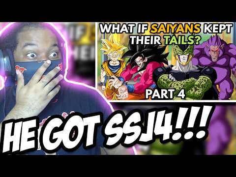 What if SAIYANS Kept Their TAILS? REACTION Part 3 & 4 (Salad Saiyan)