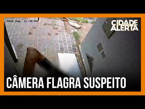 Security cameras capture package theft and indecent exposure in Uberlândia