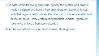 Ch. 4 - Forces in One Dimension - Section 1 - Problem #3