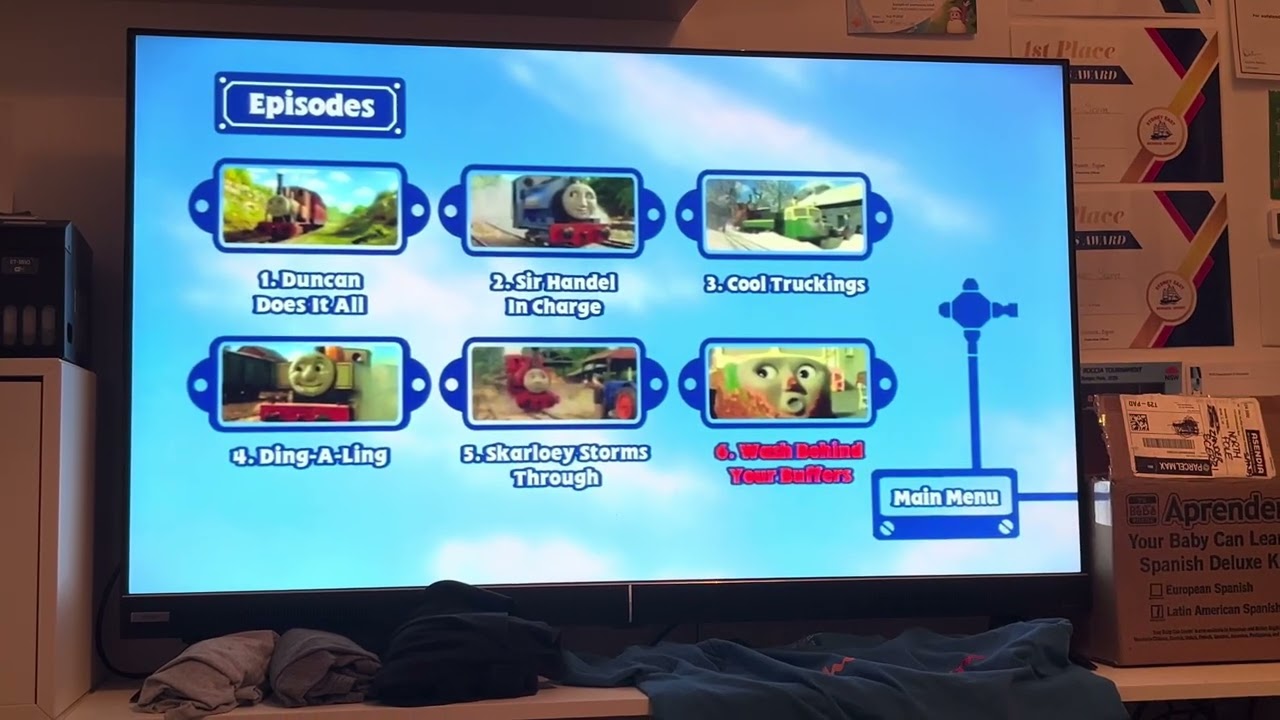 DVD Menu Walkthrough For Thomas And Friends Engines and Escapades 2010 DVD