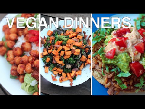3 Simple + EASY Vegan dinner ideas!! - DailyVeganLife.com