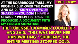 My Brother Forged My Signature to Steal Our Family Company — Then His Own... | Grove Revenge