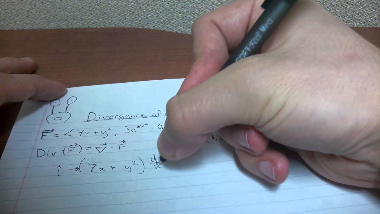 Finding the Divergence of a Vector Field - YouTube