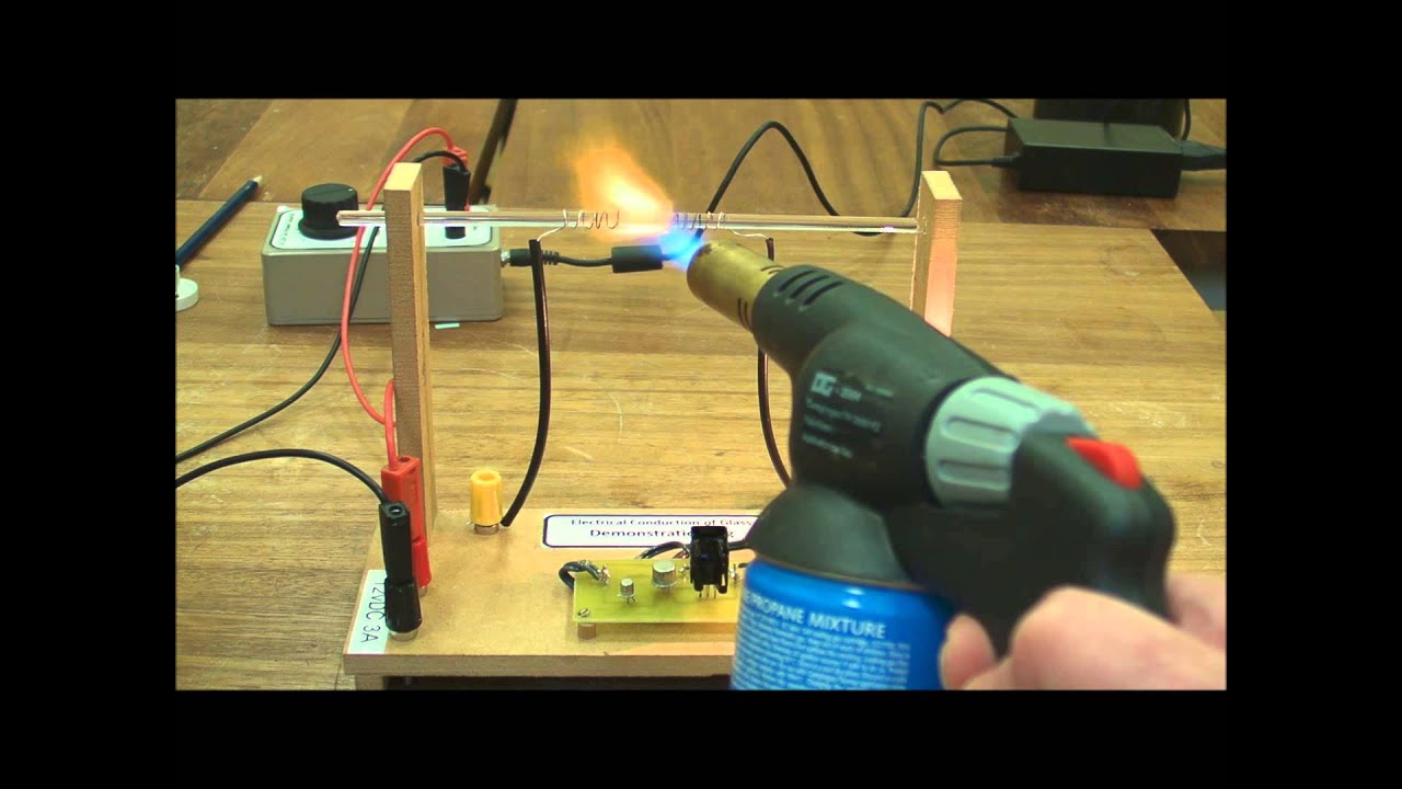 "Electrical Conduction of Glass" by Heating Demonstration YouTube