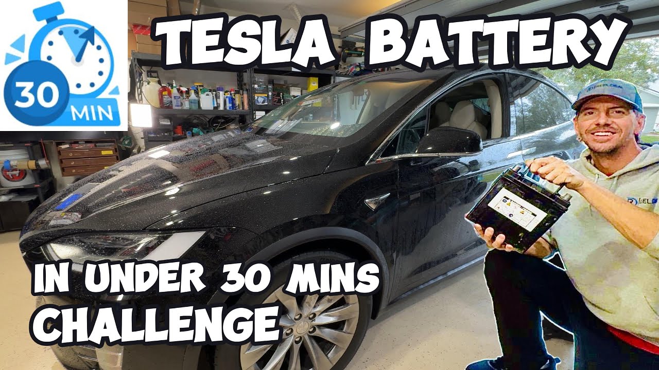 Tesla Model X 12 Volt Battery in under 30 minutes