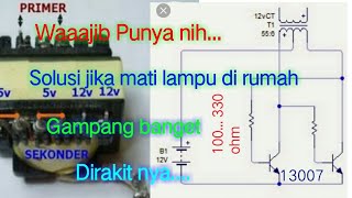 ALAT WAJIB PUNYA UNTUK DIRUMAH YANG SERING MATI LISTRIK | CARA MEMBUAT INVERTER DARI PSU KOMPUTER