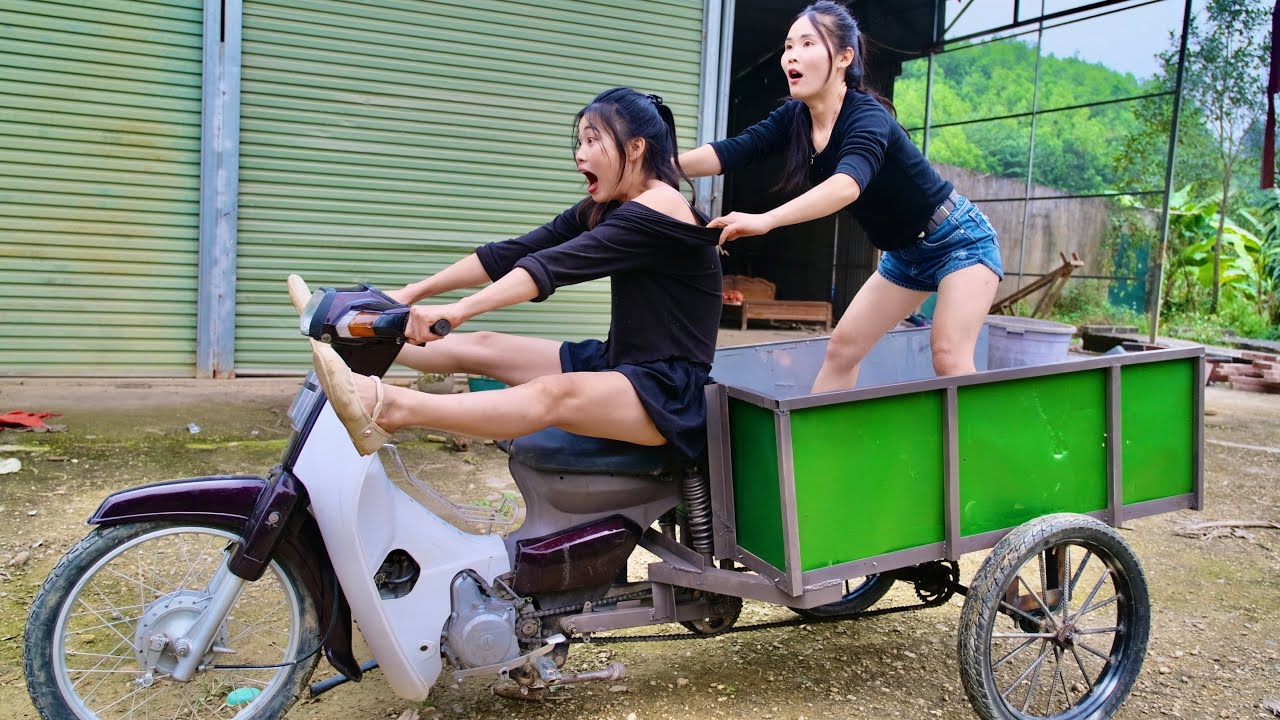  They Built a Strange Vehicle from an Old Bike – The Test Ride Shocked Everyone #diy  #repairing