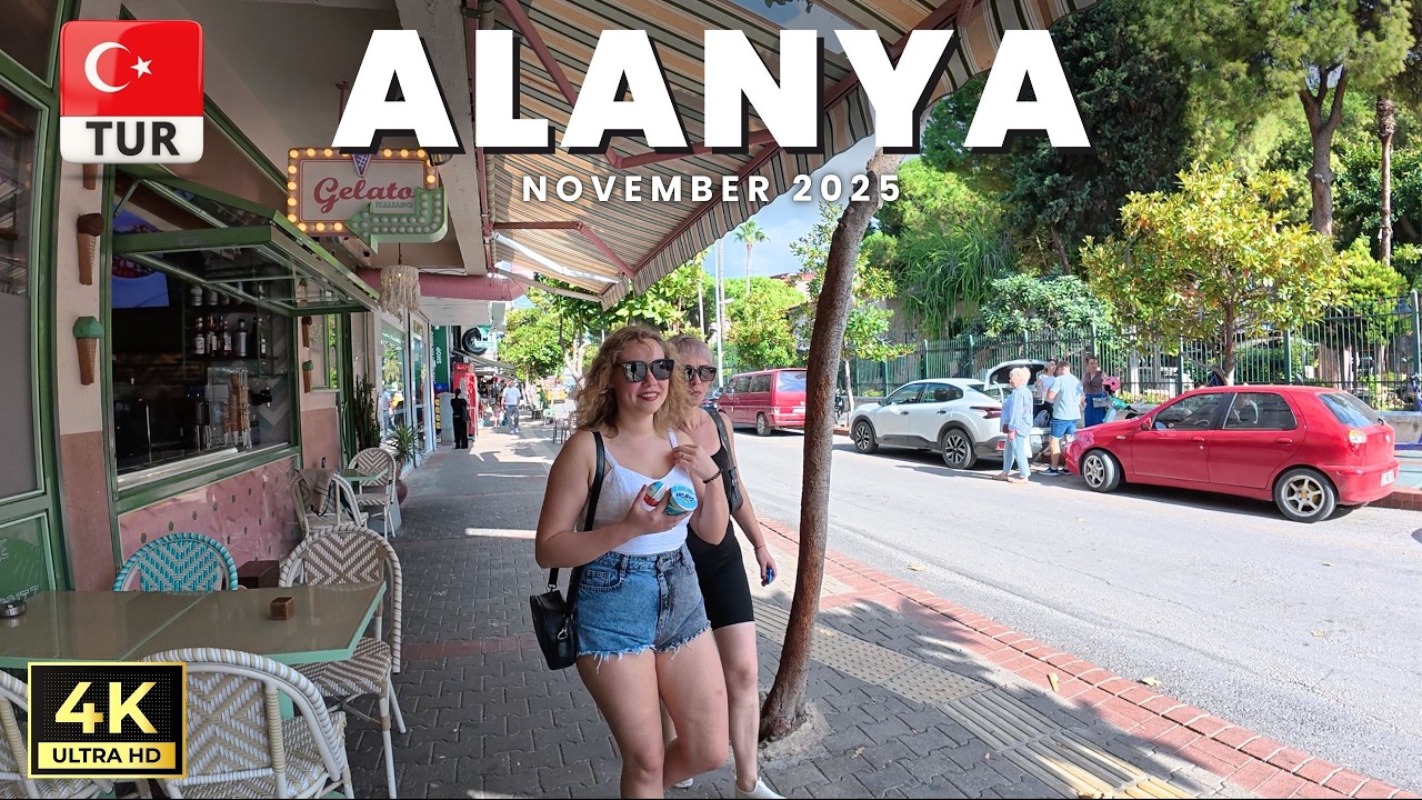 Alanya Cable Car, Cleopatra Beach and Damlatas Tour | Antalya Turkey | November 18, 2025 [4K HD]