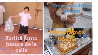 #vlogs No me decido que tarja comprar para cocina/Karla llegó con basura/Cesar rescató otro perrito