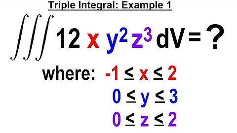 Calculus 3: Ch 13.1 Triple Integrals (5 of TBD) Triple Inttegral: Example 1