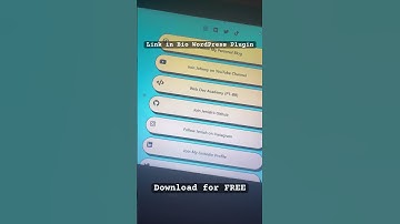 Link in bio for WordPress Download #wordpress #linkinbio