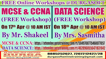 FREE Online Workshops @ DURGASOFT