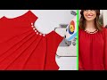 Womens beautiful neck design with pintucks and pearl for cutting and stitching blouses sewing tips