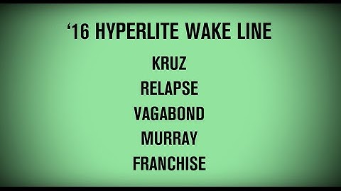 2016 Shreducation Hyperlite Pro Model Wakeboards