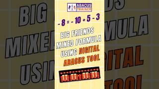 Learn −8 Formula in Abacus | −10 + 5 − 3 Big Friends Method