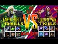 EARTH SPIRIT GOD VS QUEEN OF PAIN MID BATTLE!!