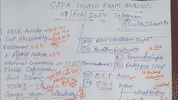 CSIR SO ASO Exam Analysis 2024 Today | Paper 1 | CSIR Paper Analysis | CSIR SO ASO 09 feb 2024