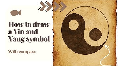 How to draw a Yin Yang with Compass & Marker (No Talking). 