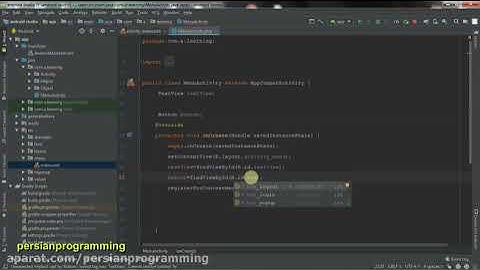 اموزش برنامه نویسی اندروید قسمت 32 (context menu & popup menu)