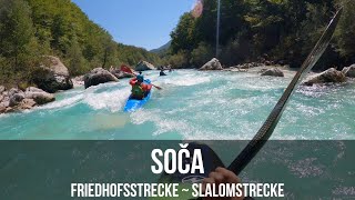 Soča: Friedhofstrecke + Slalomstrecke (Srpenica I  Trnovo II) | Wildwasserkajak | Slowenien