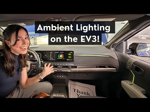 Ambient Lighting in the KIA EV3! - Quick Look & Colour Change Demo