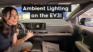 Ambient Lighting in the KIA EV3! - Quick Look & Colour Change Demo