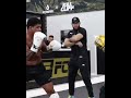 Gilbert Burns and Kevin Lee sparring footage