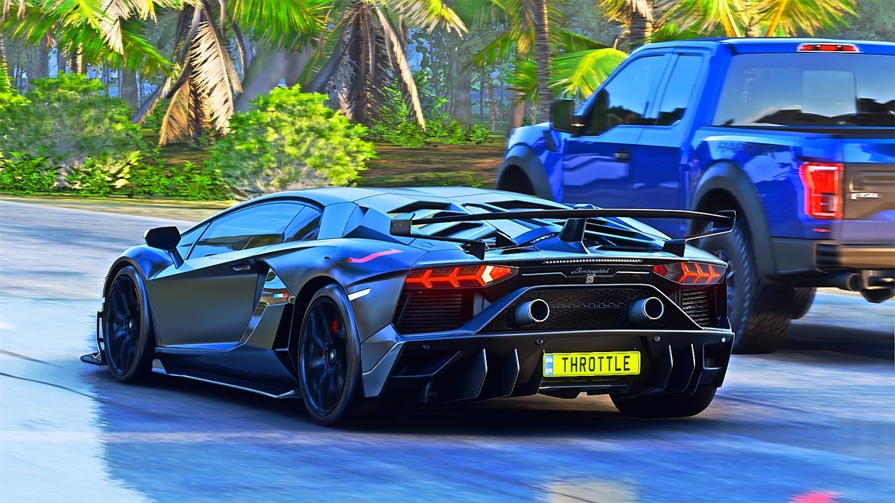 1200 HP Lamborghini Aventador VS Ferrari F355 Racing in Forza Horizon 5 Logitech G29 gameplay 