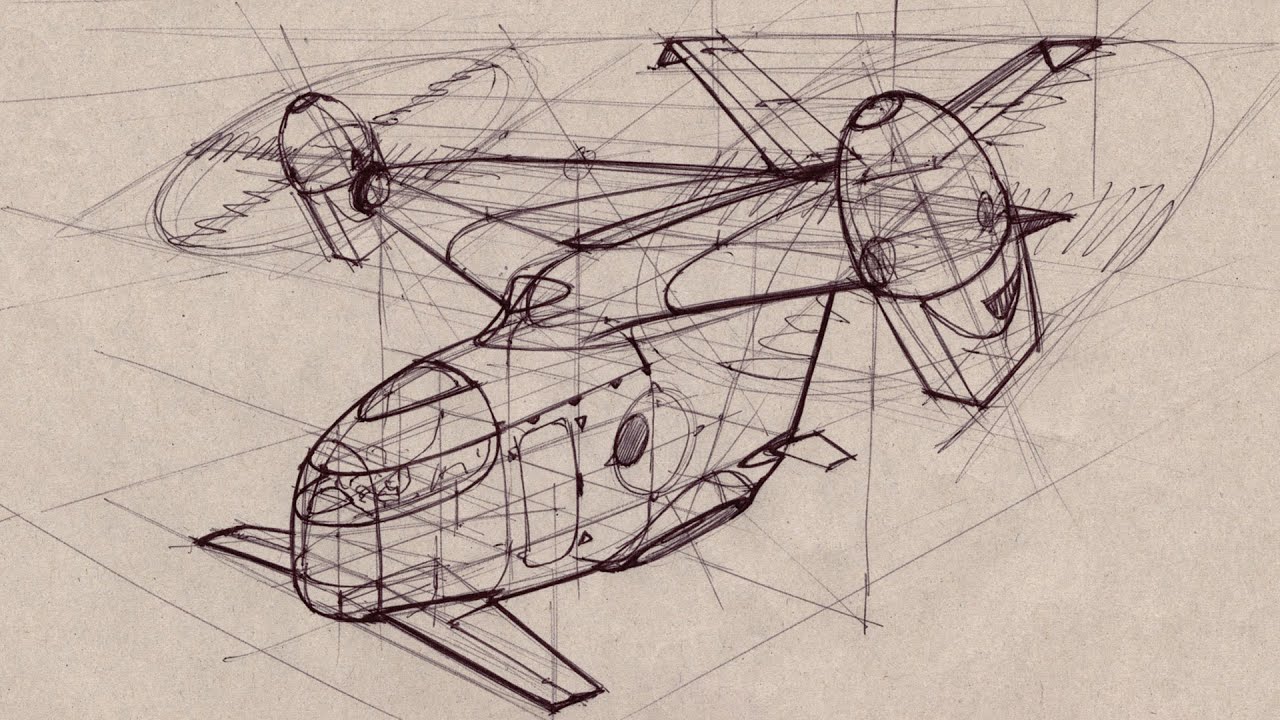 How To Draw Airplanes With Scott Robertson Youtube