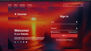 How to create Website with login & registration form using HTML,CSS & JAVASCRIPT #html #css #code