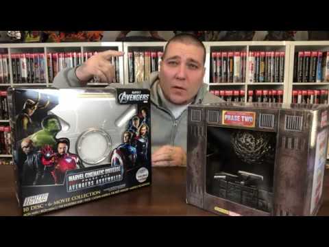 Marvel Cinematic Universe Phase 1 & 2 Blu Ray Box Set Unboxing  Marvel