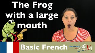 The Story of the Frog with a Large Mouth (Basic French Vocabulary)