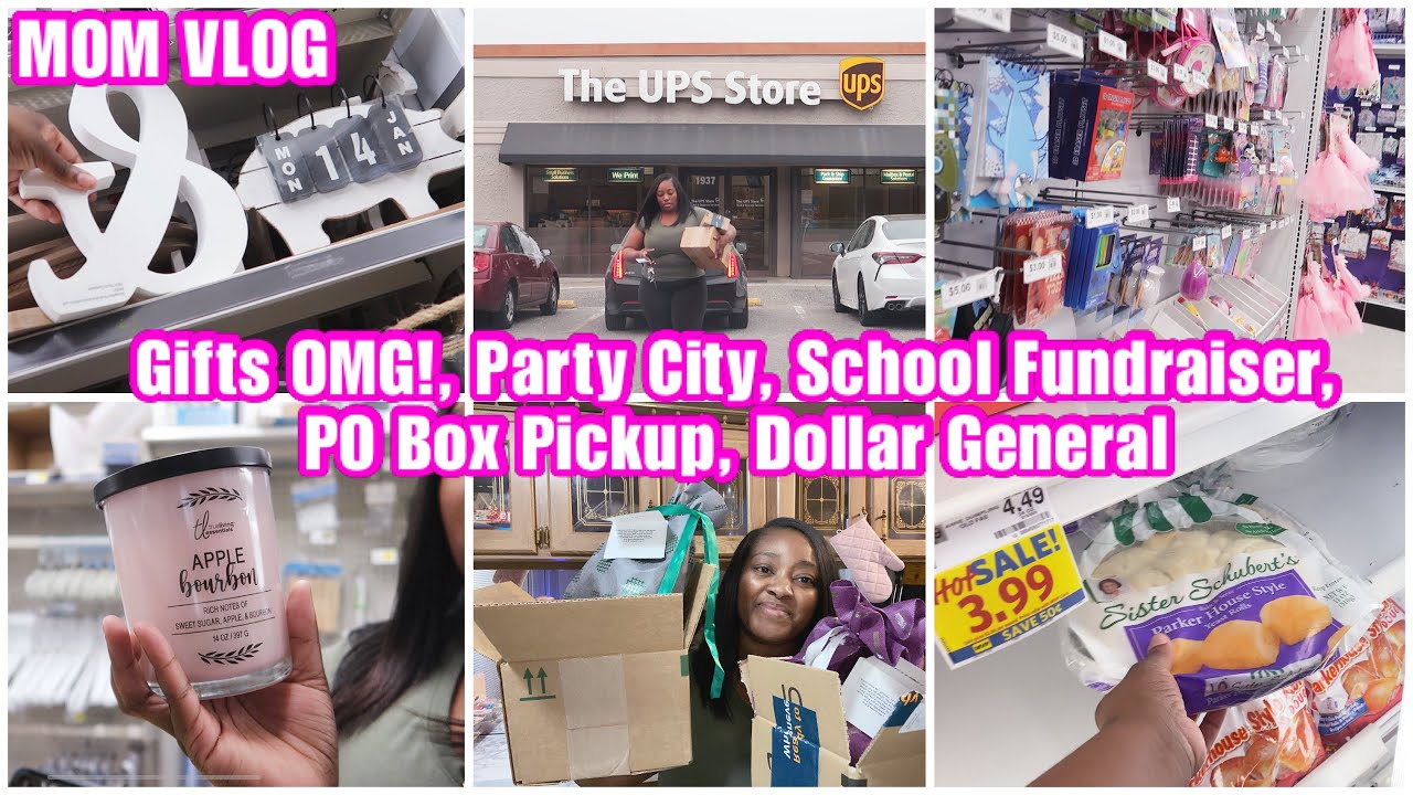 Running Errands, Party City, Dollar General, PO Box Pickup, Gifts from