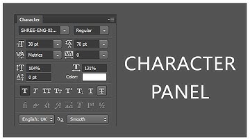 Character Panel : Learn Adobe Photoshop CC - tutorial (Marathi)