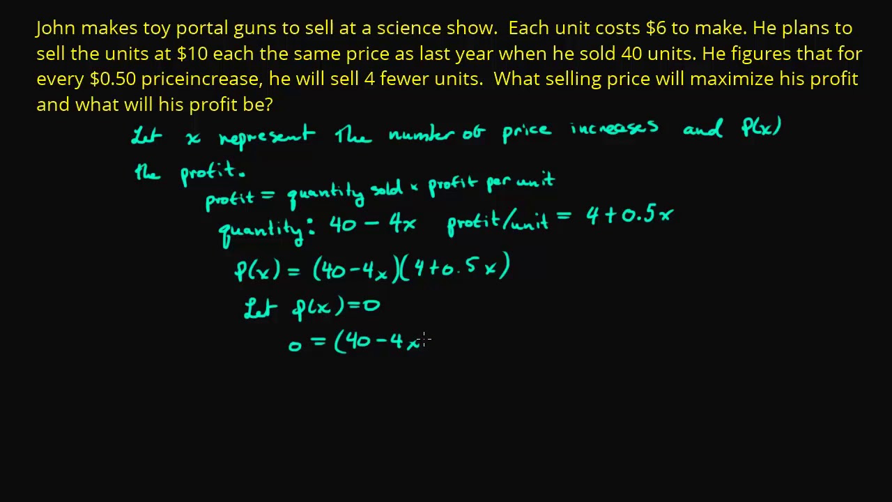 solving revenue problem - YouTube