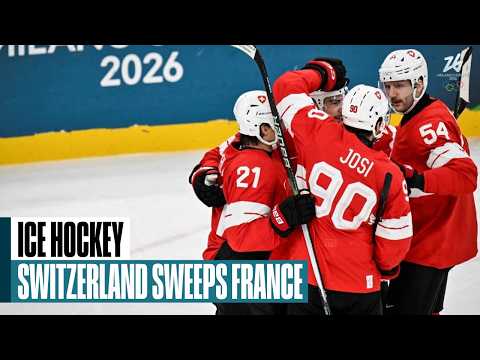 Switzerland shuts out France 4-0 in men's Olympic hockey