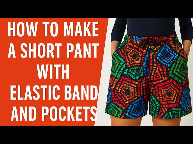【SCENERITY】Dail cutting short pants How To Cut And Sew A Short Pant With An Elastic Waistband