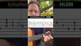 Slow & Simple Acoustic Blues - (with TAB) #guitartabs