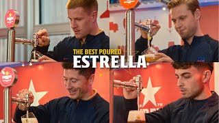  Discover Who Pours The Best Estrella Beer Ter Stegen Vs De Jong Vs Lewandowski Vs Pedri