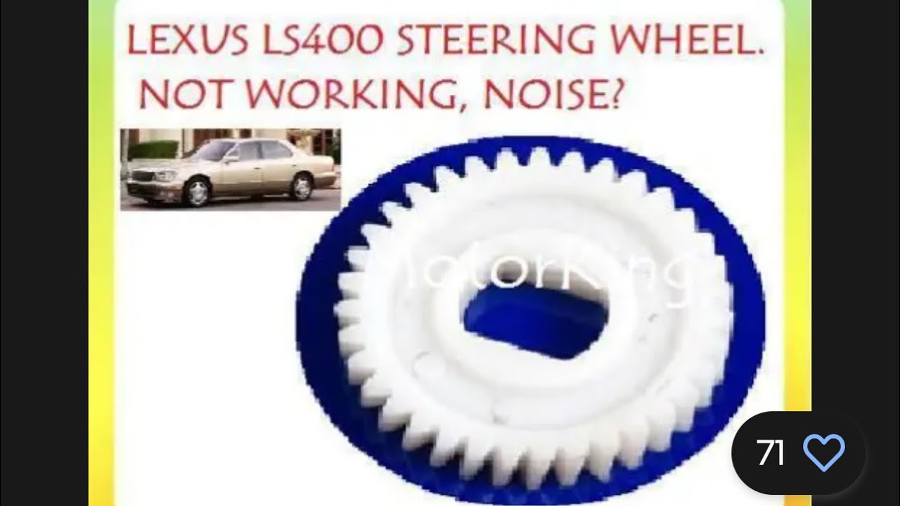 How To Fix Steering Wheel Column Tilt! | Lexus Ls400 - YouTube