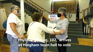 Hingham's celebrity voter at age 102
