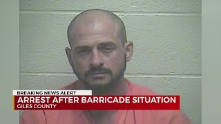 Arrest after barricade situation in Giles County