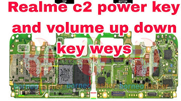 Realme c2 power key and volume up down key weys