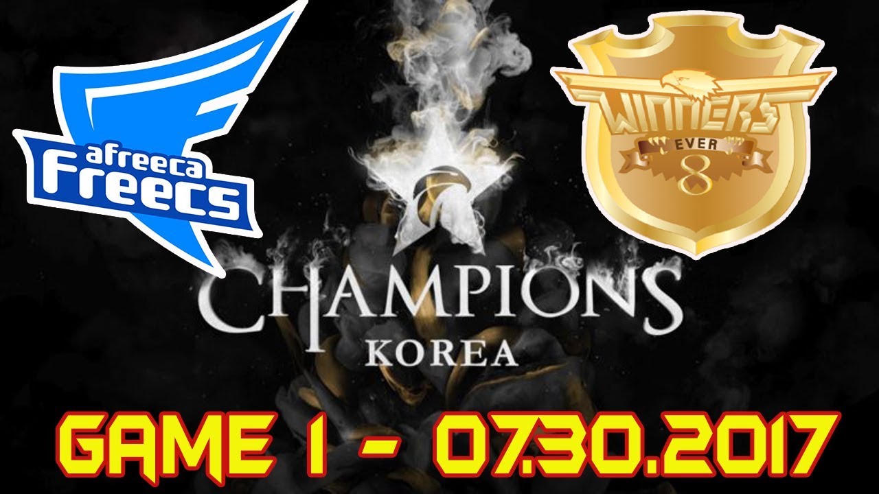 [LCK Summer 2017 W8D5] AFS vs EEW game 1 Highlights | Afreeca Freecs vs. Ever8 Winners