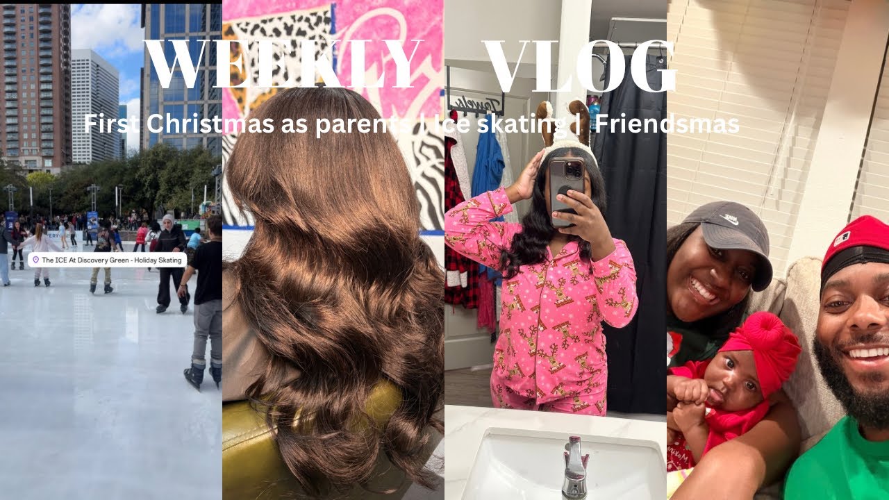 Видеоблог: Первое Рождество в качестве родителей 🎄 Вечер с друзьями 🥂 Катание на коньках прошло н...