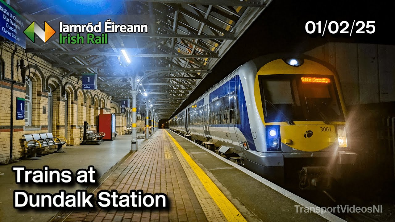 Trains at Dundalk Station 01/02/25
