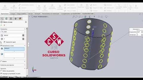 curso solidworks matriz lineal y circular