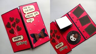Beautiful Handmade Birthday Card Idea-Diy Greeting Cardseasy Heart Birthday Card Tutorialdiy Gift